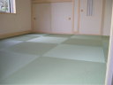 茅ヶ崎市　琉球畳・へりなし畳（和紙製あやなみ緑色畳おもて）　大矢製畳（Ooyaseijyou）